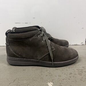 Clarks Men's Chukka Boots Gray Size 12 M Suede Lace-Up Ankle Casual Shoes‎
